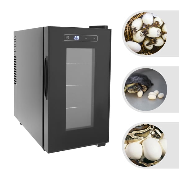 TFCFL KWS-8E2 Reptile Egg Incubator 23L Black Reptile Egg Incubator with Precise Temperature Control