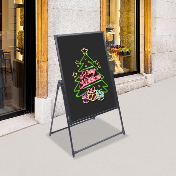 TFCFL LED Message Board Self-Standing LED Signs Menu Board with Adjustable Height Aluminum Frame and High Brightness for Stores Bars Restaurants