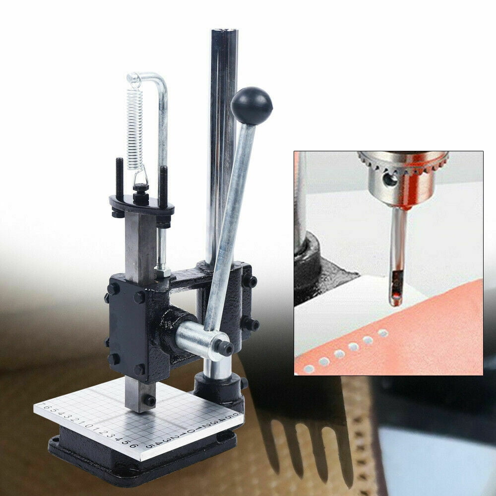 Cncest Leather Craft Imprinting Machine Embossing Press Leather Stamp Punching Tool
