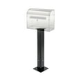 thumbnail image 1 of TFCFL Mailbox Post with Post Base Mailbox Mounting Post Carbon Steel Mailbox Post for Outside Black, 1 of 18