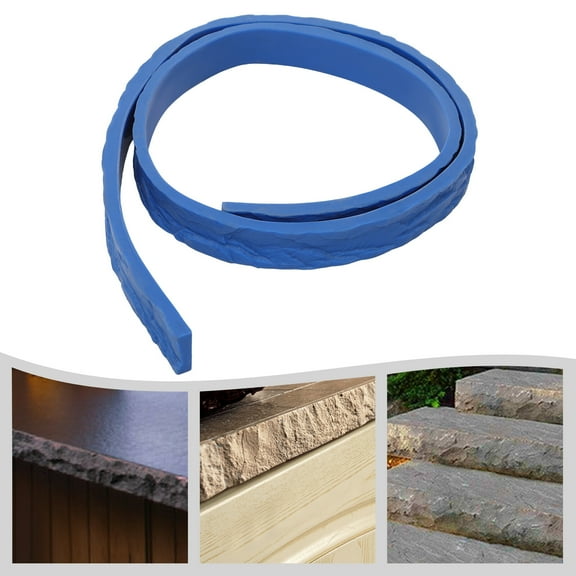 TFCFL Manual Concrete Mold DIY Concrete Texture Mold Concrete Edge Form Mold Seamless Stamping Mold 240*5*2cm