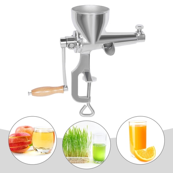 TFCFL Manual Fruit Wheatgrass Juicer Hand Press Fruit&Vegetable Machine Stainless Steel Squeezer