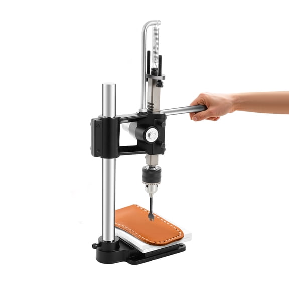 TFCFL Manual Leather Hole Puncher Hand Punching Machine Press Punch Tool for Leather Craftsmen Adjustable Height