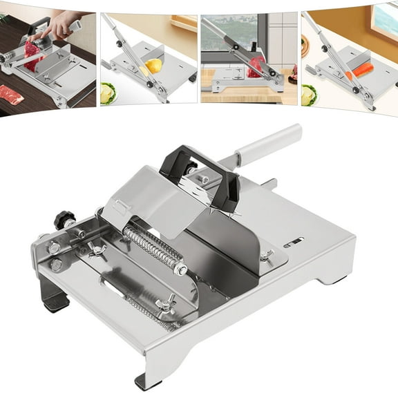 TFCFL Manual Meat Slicer Frozen Meat Stainless Steel Beef Bones Cutter Slicing Machine