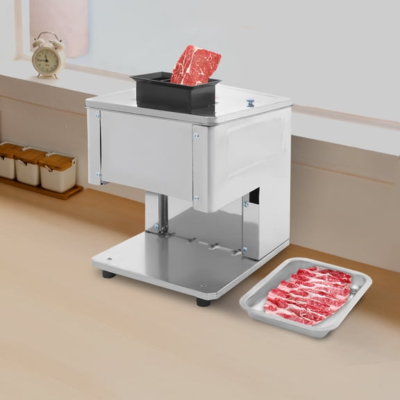 TFCFL Meat Slicer 7mm Thickness Commercial Meat Cutter Machine Meat Cutter for Pork Chicken Fish 1500W