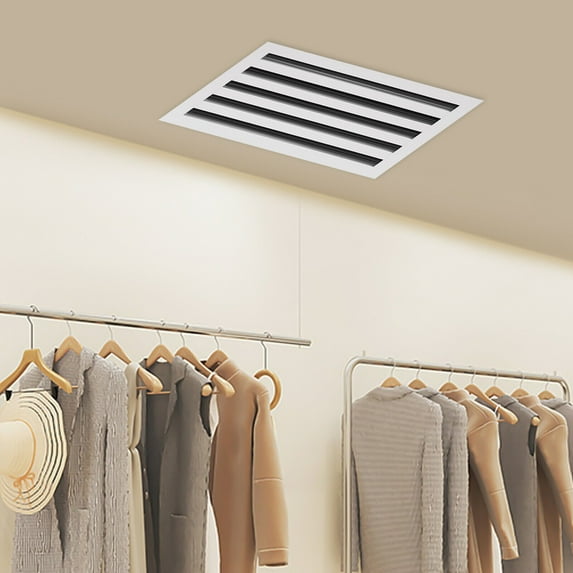 TFCFL Modern Embedded Standard Linear Slot Diffuser Aluminum Alloy Air Vent Cover Grille White for Ceiling Walls