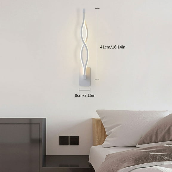 TFCFL Modern LED Wall Lamp Dimmable Bedroom Beside Wall Sconce Light Corridor Wall Mounted Lighting Fixture