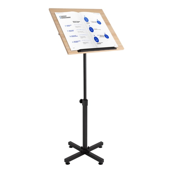 TFCFL Multifunctional Conference Church Lectern Speech Stand Office Podium Desktop 360 Swivel