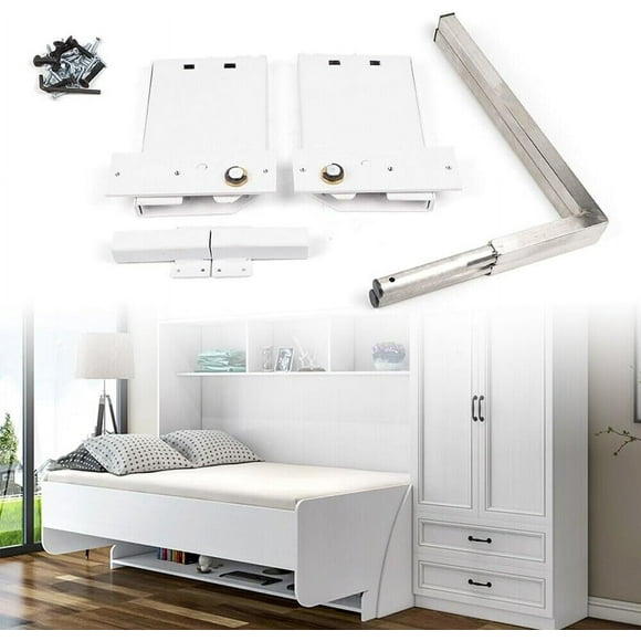TFCFL Murphy Wall Bed Spring Mechanism Hardware Kit Horizontal Vertical Twin Bed DIY Vertical DIY Murphy Wall Bed Hardware Kit Spring Mechanism F/Horizontal Wall Bed Frames