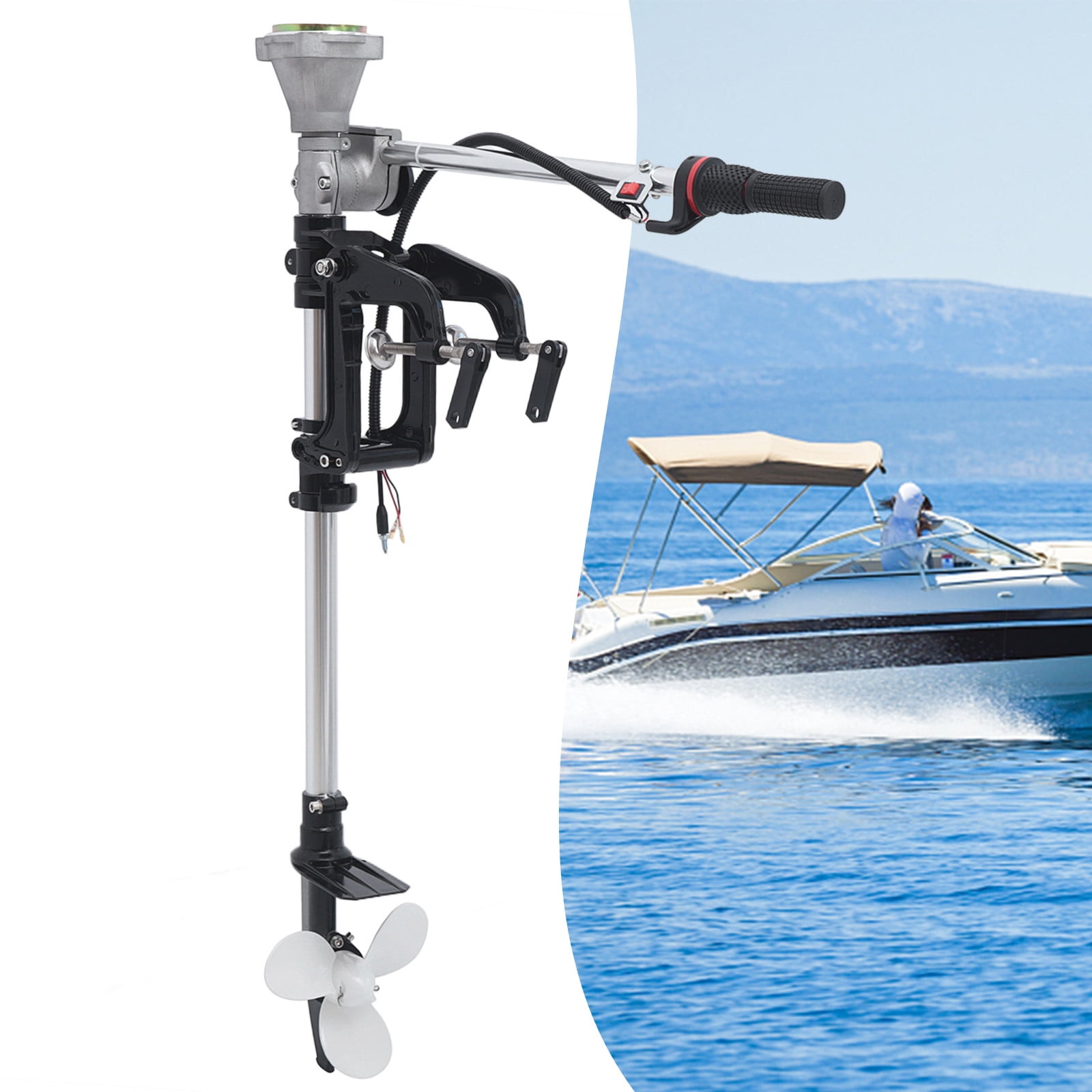 TFCFL Electric Outboard Motor 2 Strokes Of 40-5 And 4 Strokes Of 144 ...