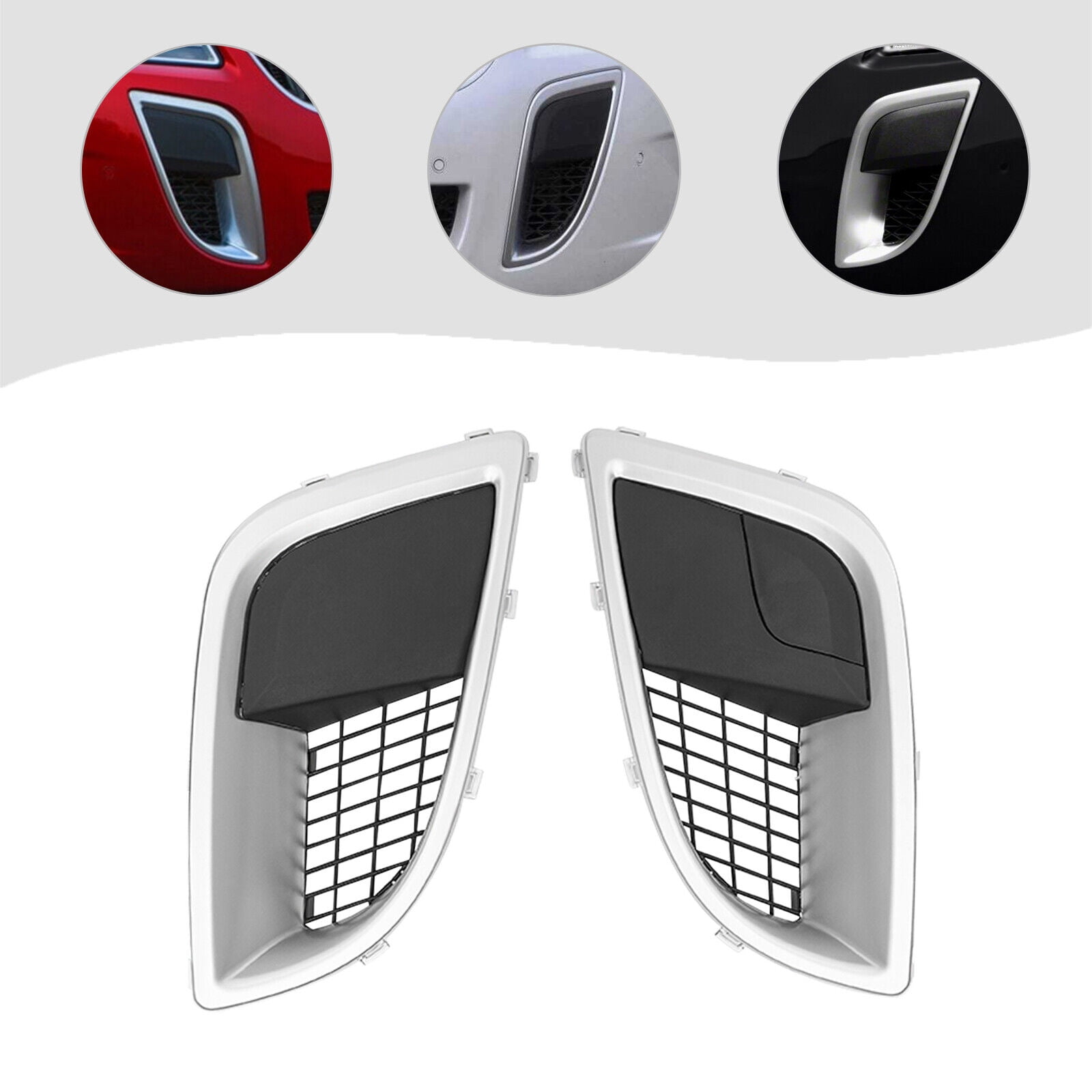 TFCFL Pair Front Bumper Fog Light Lamp Cover Grille Trims Left & Right ...