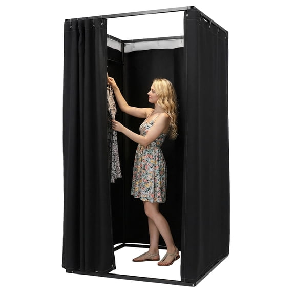 TFCFL Portable Clothing Store Fitting Room Clothing Store Fitting Room Dressing Room 39.37x39.37x78.74in