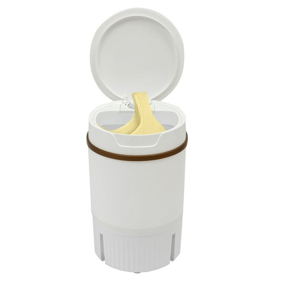 TFCFL Portable Mini Washing Machine Multi-Functional Semi-automatic Clothes Washer with Drainage Basket White