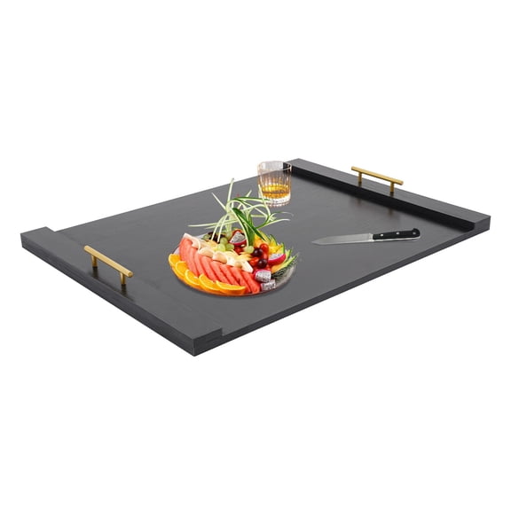 TFCFL Rectangular Stove Top Cover Noodle Board Kitchen Stove Protector Cover Stovetop Plate Food Service Tray Black