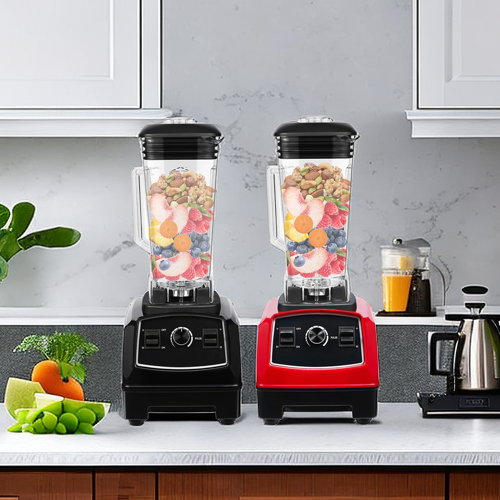 TFCFL Red Heavy Duty Smoothie Blender Household Grade Blender Variable