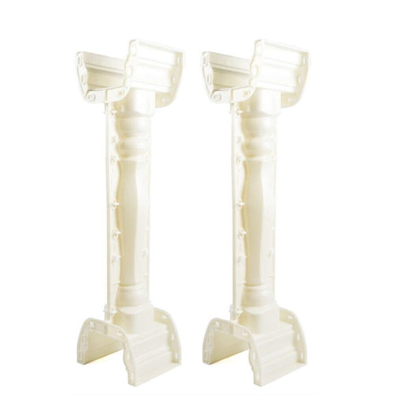 TFCFL Roman Cement Railing Moulds Set of 1, 35" DIY Balustrades Mold Plastic for Concrete DIY Balcony Garden Pool Fence Ornament Decor (White)