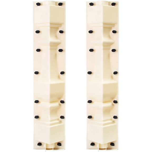 TFCFL Roman Column Concrete Plaster, DIY Balustrades Mold Cement Casting Moulds Set for Concrete DIY Balcony Garden Pool Fence Ornament Decor 23.6 Inch (White)