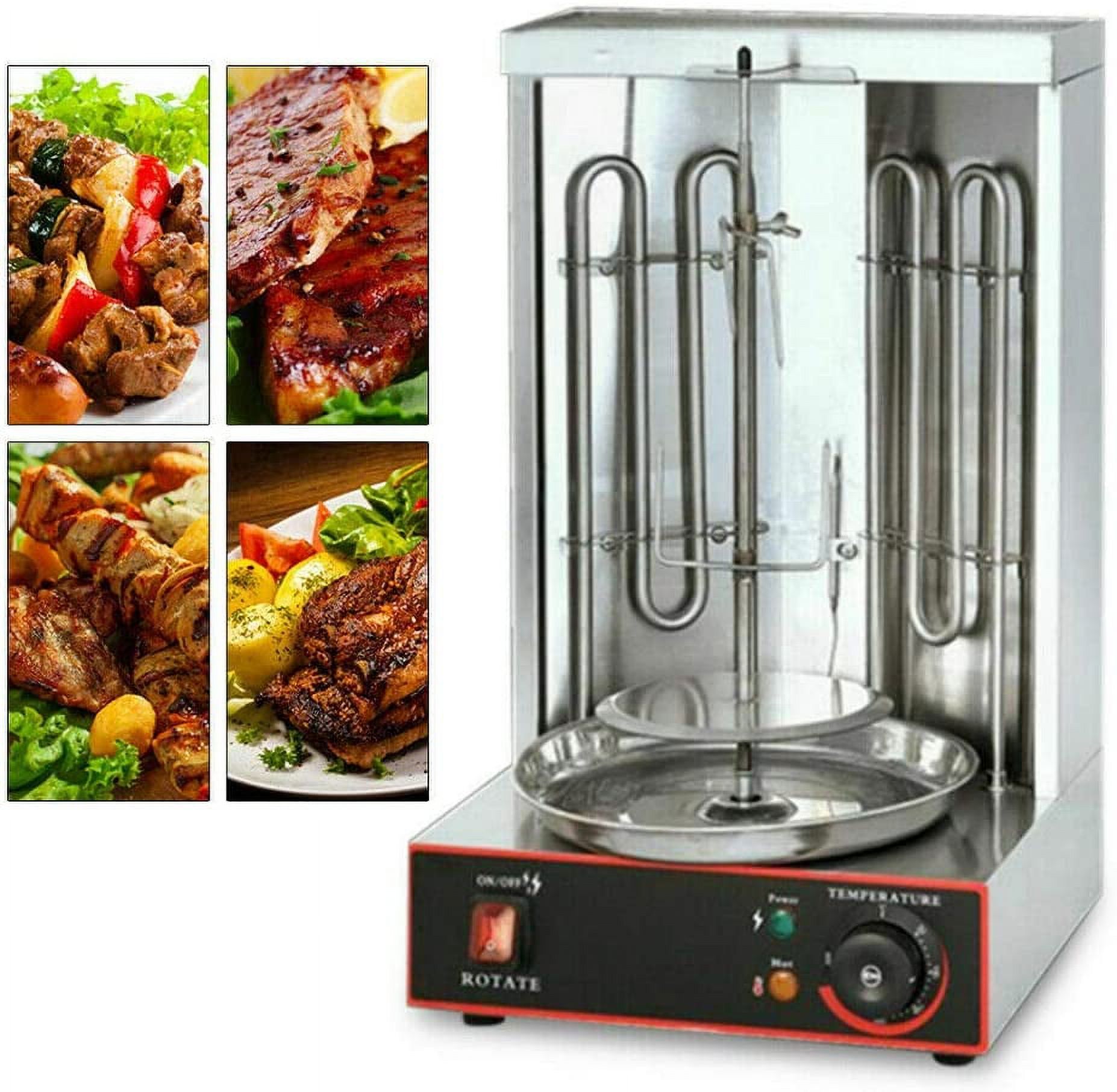 TFCFL Stainless Steel Rotating Kebab Maker Machine Barbecue Electric Heating Barbecue Grill Rotisserie Oven Automatic Rotating Machine Barbecue Oven - image 1 of 6
