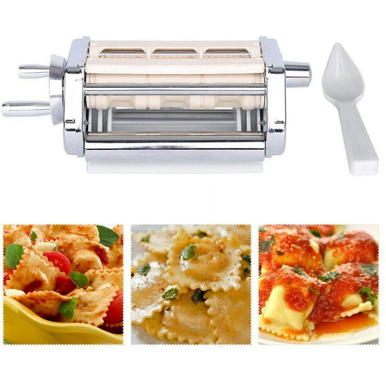 Pasta Attachment + Ravioli Maker Attachment for Kitchenaid Stand Mixers  Silver