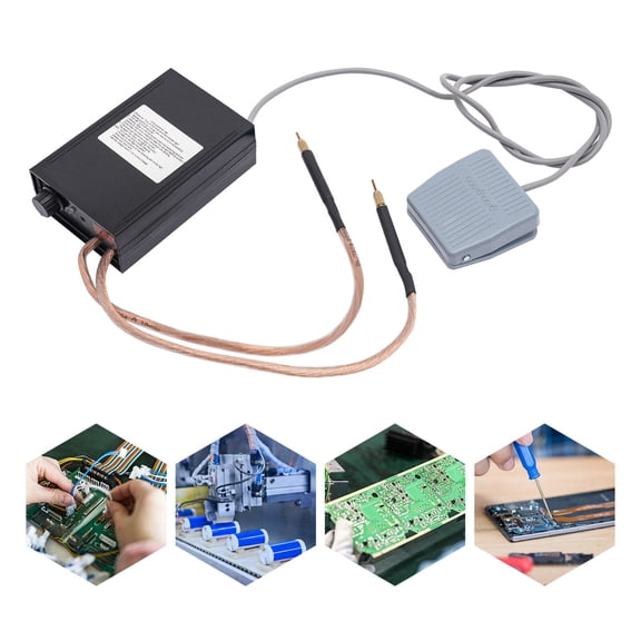 TFCFL Tabletop Spot Welder Double Pulse Spot Welding Machine w/ Pedal Switch 8000W
