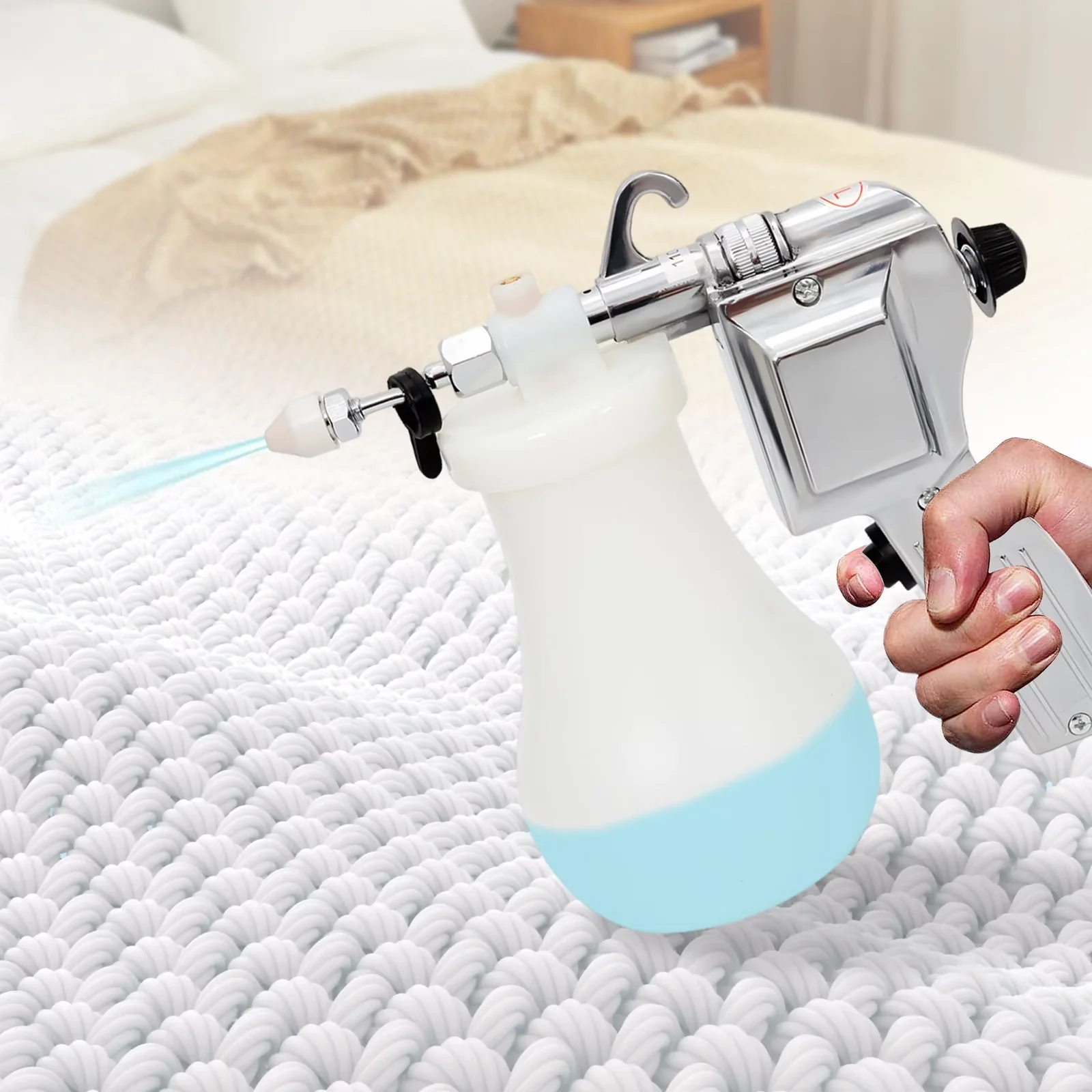 TFCFL Textile Cleaning Spray Gun, 60W 110V Electric Spot Cleaning Spray