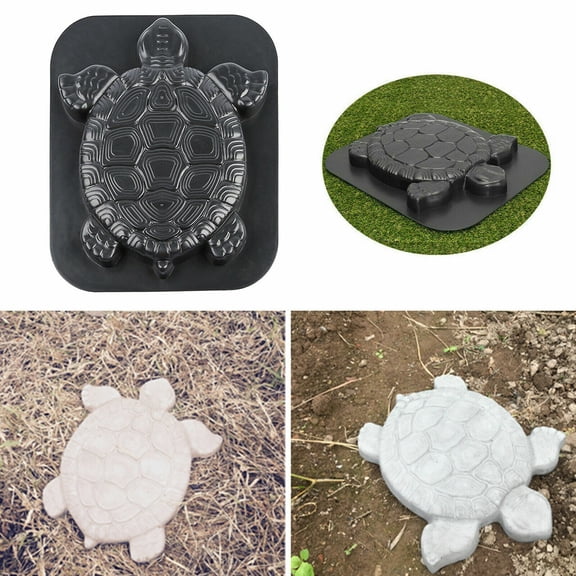 TFCFL Turtle Mold Garden Path Stone Mold Concrete Cement Mould Turtle Stepping ABS Mold Tortoise Paving Mold Decor