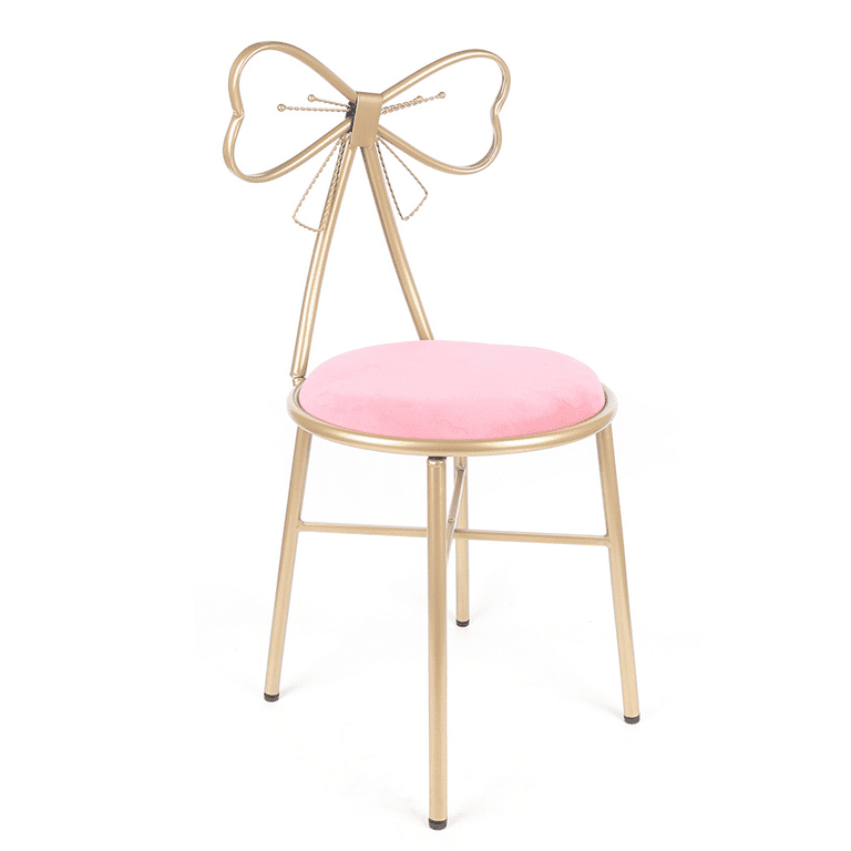 Comfortland Dusty Pink Velvet Vanity Stool Chair, Makeup Stools for Va –  SHANULKA Home Decor
