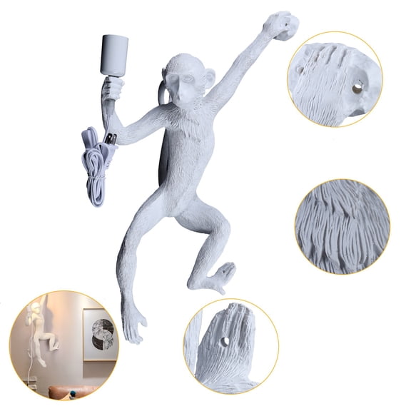 TFCFL Wall Monkey Light Industrial Vintage Monkey Shape Wall Light Fixture Creative Wall Lamp
