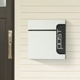 thumbnail image 1 of TFCFL Wall Mounted Mailbox Large Mail Box Outdoor Stainless Steel Mail Box Lockable Letter Mail Storage Box+Key, 1 of 15