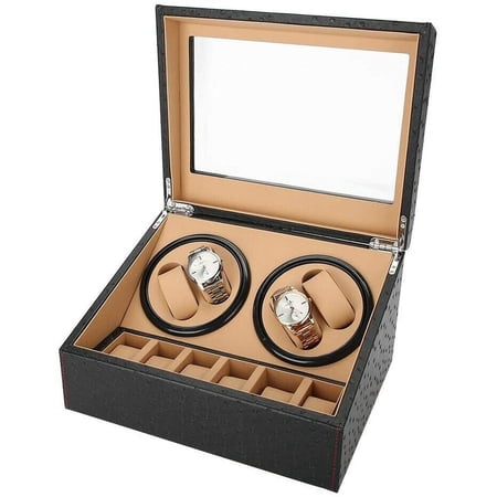 TFCFL Watch Winder 4+6 Automatic Luxury Watch Leather Display Box Storage Case Display Gift - Image 8