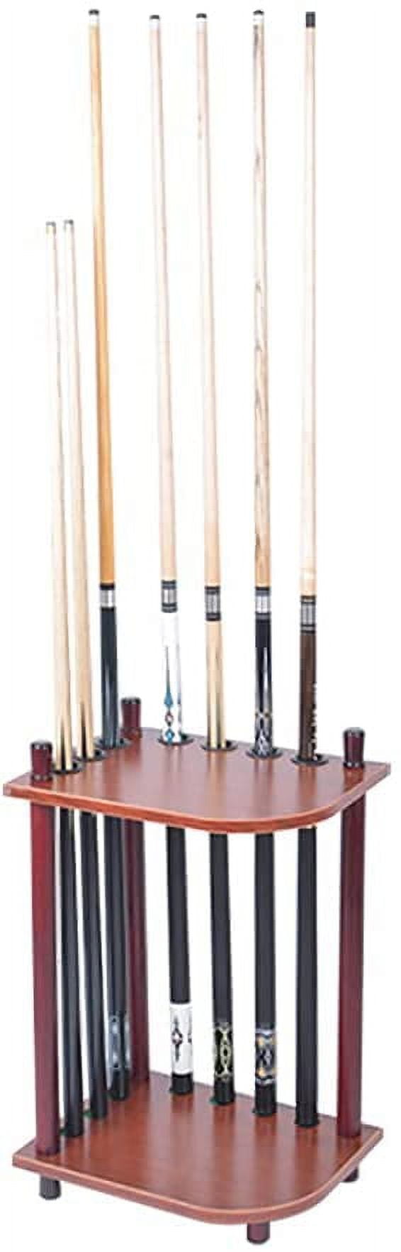 TFCFL Wood Pool Cue Rack Stick Holder 7 Pool Cues Holder Billiard Table
