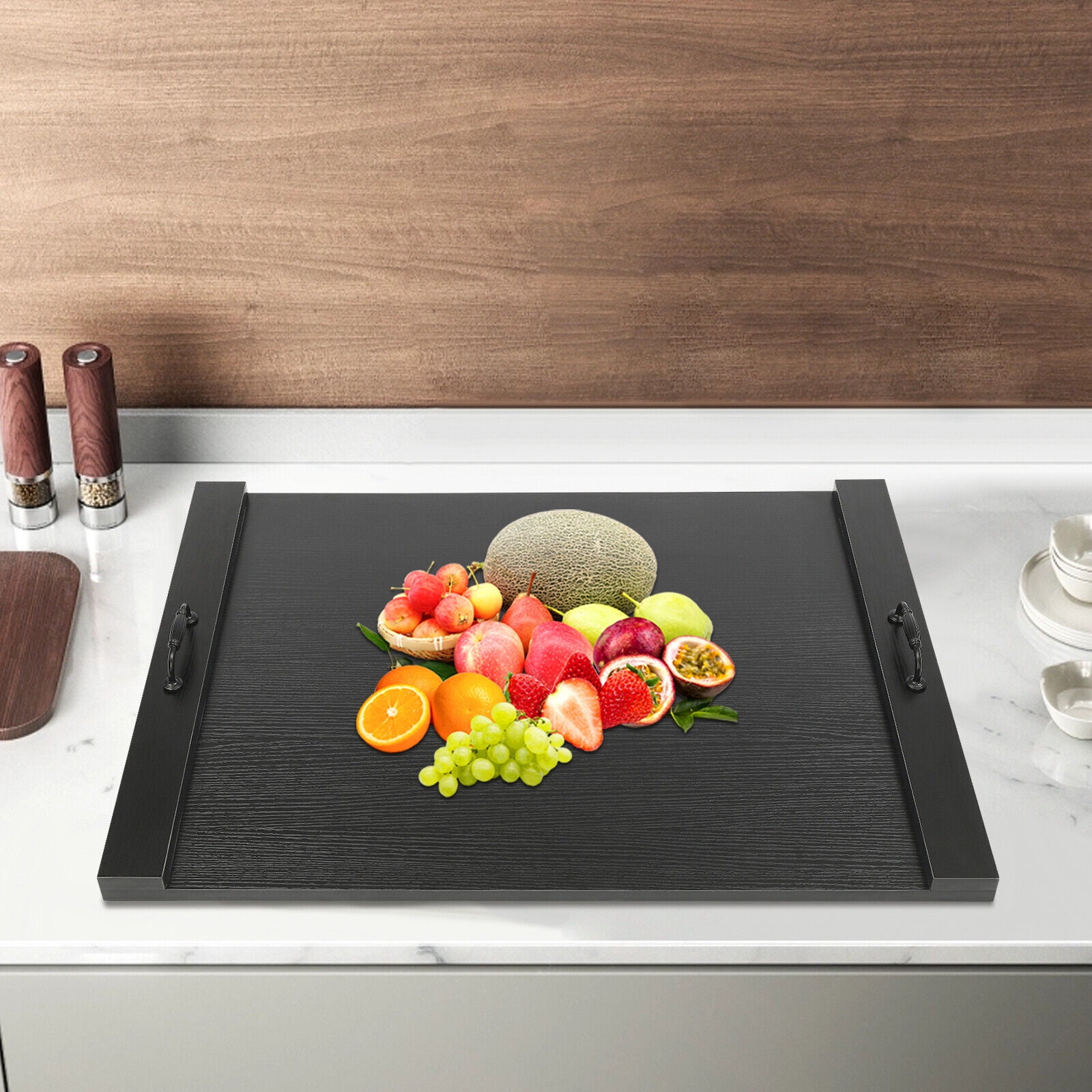 TFCFL Wood Stove Top Cover Noodle Board Rectangular Solid Wood Melamine Board for Gas and Electric Stove 30x22x2.5 Inch