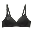 thumbnail image 1 of TFEOQRY Bras for Women Small Cup Seamless Underwear Bra without Underwire Full Coverage Brassiere Tops Underwear Black, 1 of 5