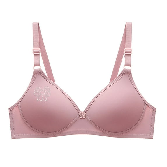 TFEOQRY Bras for Women Small Cup Seamless Underwear Bra without Underwire Full Coverage Brassiere Tops Underwear Pink