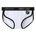 thumbnail image 1 of TFEOQRY Briefs Underwear for Women Cotton Mid Waist Comfortable Underwear Breathable Trendy Love Briefs White, 1 of 3