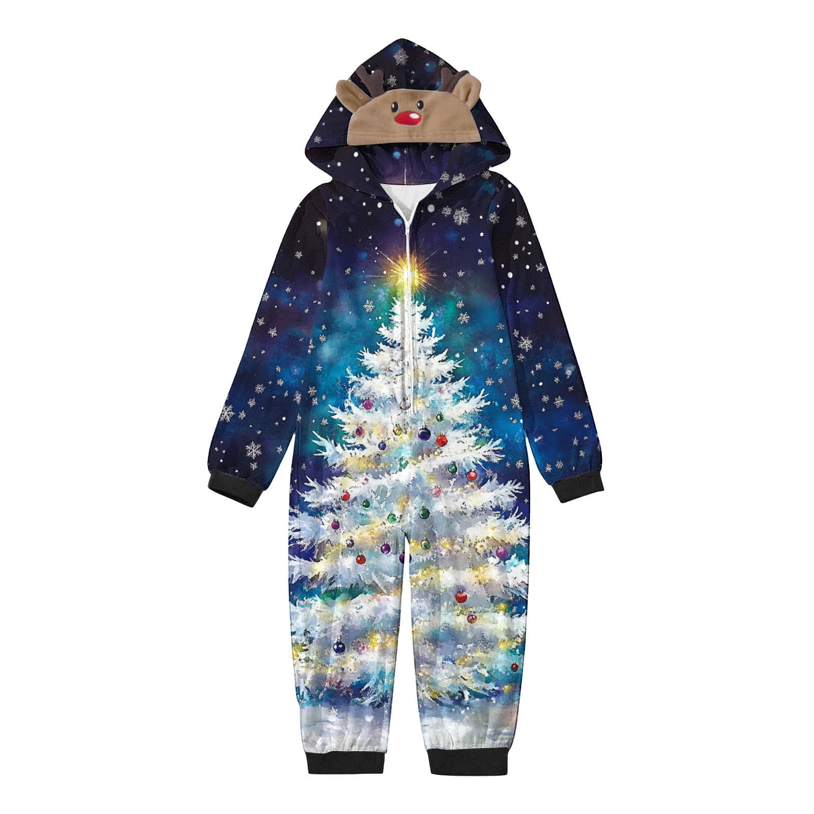 TFEOQRY Children Christmas Pajamas for Family Cute Christmas Tree ...