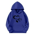 thumbnail image 1 of TFEOQRY Children Girls Hooded Sweatshirts Long Sleeved Pattern Printed Hoodie Round Neck Hooded Top Hooded Sports Hoodies, 1 of 4