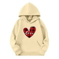 thumbnail image 1 of TFEOQRY Children Girls Hooded Sweatshirts Long Sleeved Pattern Printed Hoodie Round Neck Hooded Top Hooded Sports Hoodies, 1 of 4