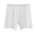 thumbnail image 1 of TFEOQRY Children Girls Solid Color Slip Shorts for Under Dress Breathable Flat Corner Pants Shorts Leggings Briefs White, 1 of 4