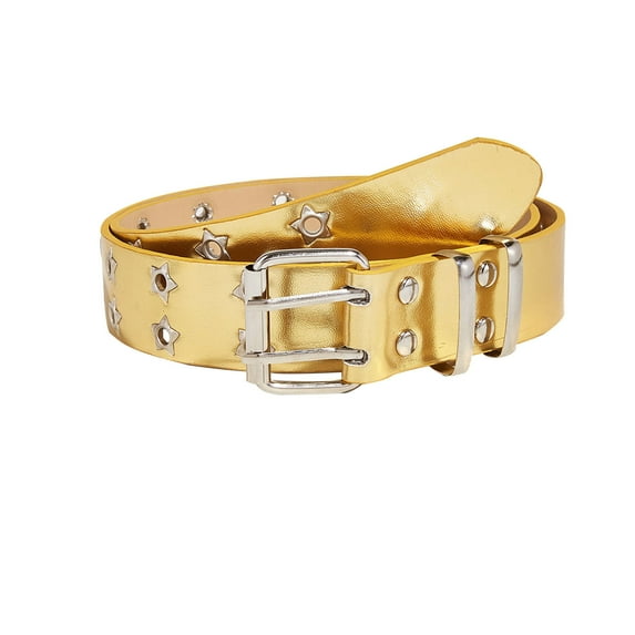 TFEOQRY Double Breasted Pu Belts for Women Elegant Pu Leather Adjustable Tight Waistband Gold