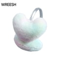 thumbnail image 1 of WREESH Heart-Shaped Plush Earmuffs for Women Winter Gradient Ear Protection Keep Warm Head-Mounted Fluff Earmuffs Blue, 1 of 4