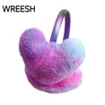 thumbnail image 1 of WREESH Heart-Shaped Plush Earmuffs for Women Winter Gradient Ear Protection Keep Warm Head-Mounted Fluff Earmuffs Purple, 1 of 4