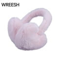 thumbnail image 1 of WREESH Heart-Shaped Plush Earmuffs for Women Winter Solid Color Ear Protection Keep Warm Head-Mounted Fluff Earmuffs Pink, 1 of 4