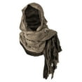 thumbnail image 1 of TFEOQRY Hooded Shawl Wrap Lightweight Medieval Renaissance Scarf With Brooch Casual Festival Outfit Coffee, 1 of 4