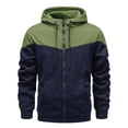 thumbnail image 1 of TFEOQRY Hooded Sweatshirts for Men Casual Zipper Jackets with Pockets Long Sleeve Hooded Tops Olive Green, 1 of 7
