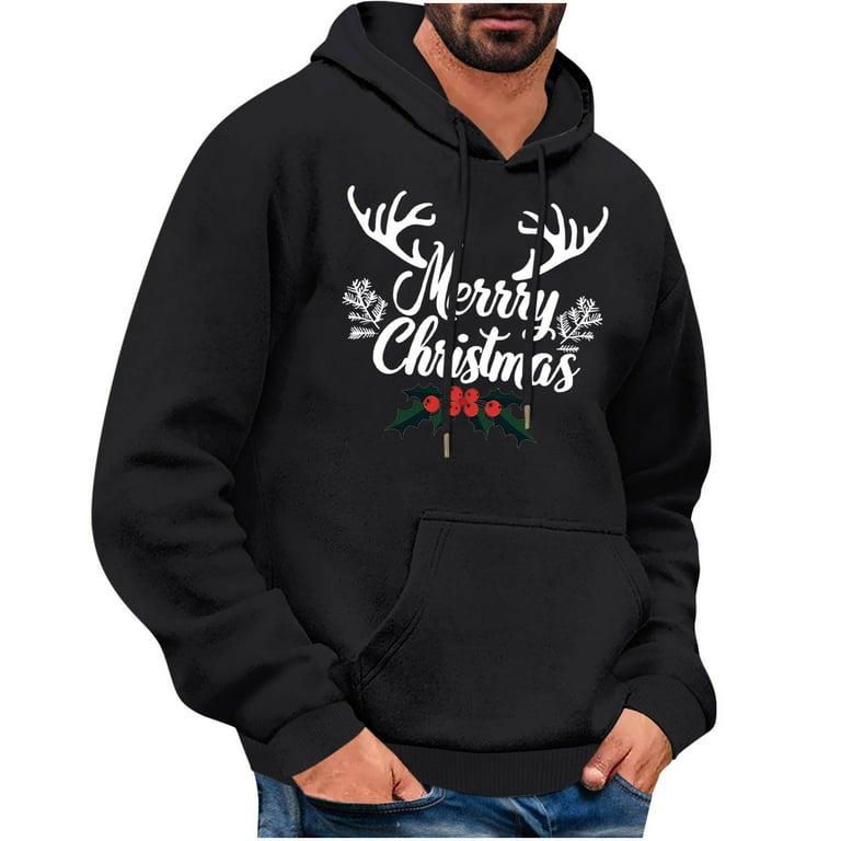 TFEOQRY Men's Christmas Pullover Sweatshirt Casual Fashion