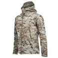 thumbnail image 1 of TFEOQRY Men's Hooded Coat Jacket Solid Color Fleece Waterproof Windbreaker Long Sleeve Hooded Outwear Camouflage, 1 of 8