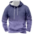 thumbnail image 1 of TFEOQRY Men's Hooded Sweatshirts Sport Drawstring Pullover with Pockets Long Sleeve Hooded Tops Sweatshirt Dark Blue, 1 of 2
