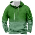 thumbnail image 1 of TFEOQRY Men's Hooded Sweatshirts Sport Drawstring Pullover with Pockets Long Sleeve Hooded Tops Sweatshirt Green, 1 of 2