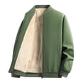 thumbnail image 1 of TFEOQRY Men's Oversized Padded Coats Parkas Outerwear Cotton and Velvet Flight Suit Outdoor Jacket Long Sleeved Cotton Coat Olive Green, 1 of 3